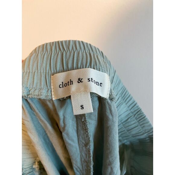 Cloth & Stone Anthropologie Green Tencel Joggers Size S - Picture 5 of 6